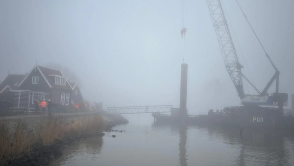 Werkzaamheden aan de damwand bij de Rozewerf afgerond